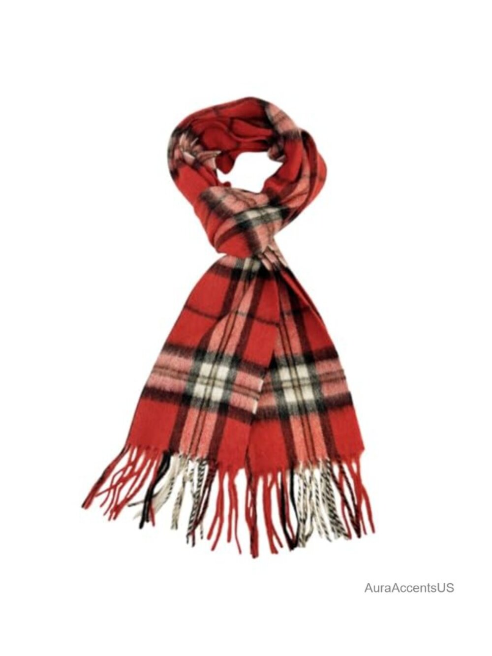 100% Lambswool Plaid Scarf for Men & Women - Long Tartan Winter Wrap